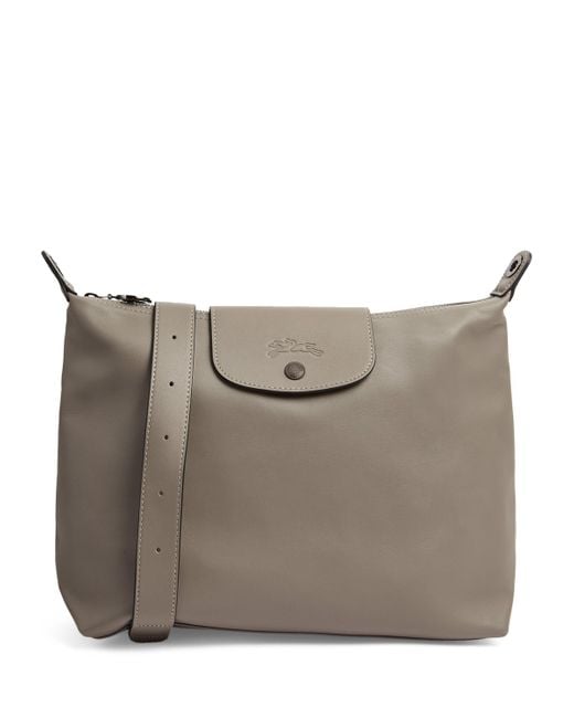 Longchamp Gray Medium Leather Le Pliage Xtra Shoulder Bag