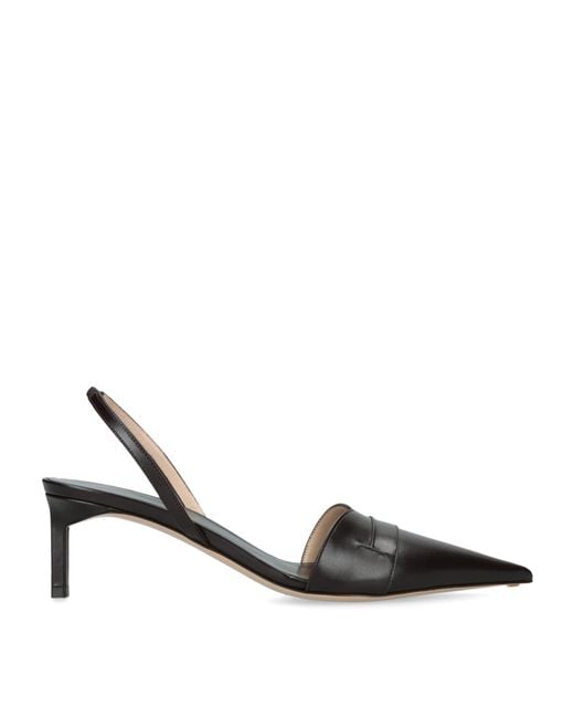 Tom Ford Brown Leather Eva Slingback Pumps 55