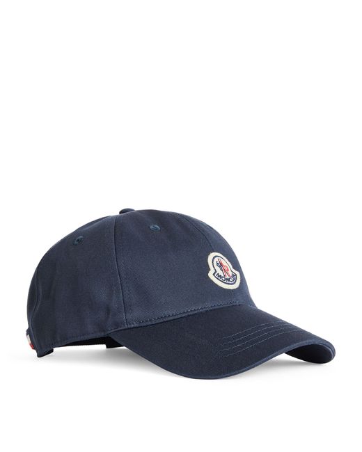 Moncler Blue Logo Baseball Cap for men