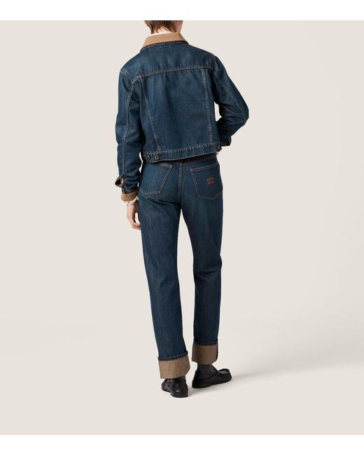 Miu Miu Blue Straight Jeans