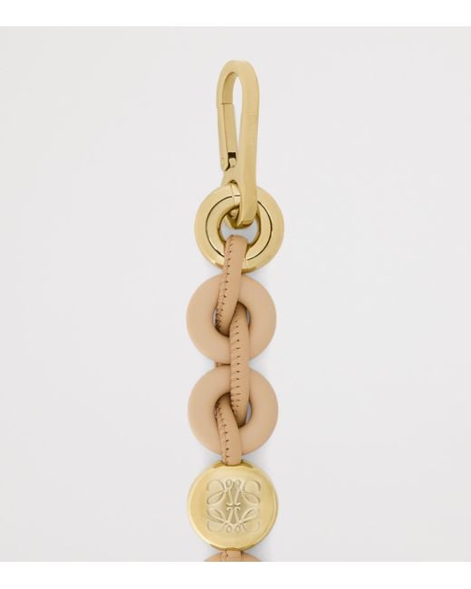 Loewe Metallic Leather Donut Chain Bag Strap