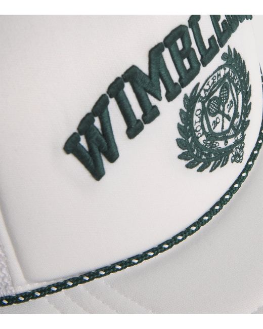Ralph Lauren White X Wimbledon Logo Baseball Cap for men
