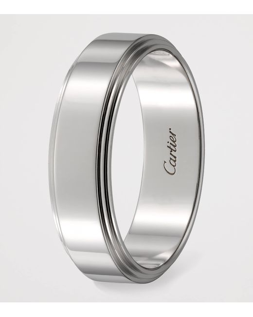 Cartier Metallic Platinum And Diamond D'Amour Wedding Band