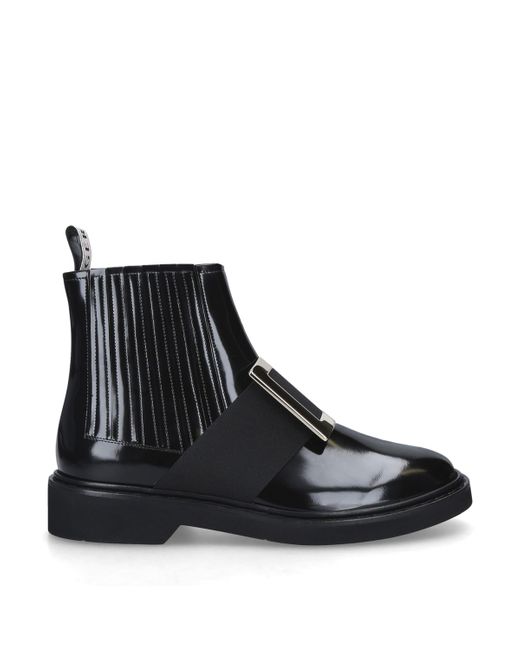 Roger Vivier Black Rangers Chelsea Boots