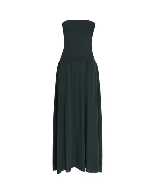 Eres Green Crepe Jersey Oda Maxi Dress