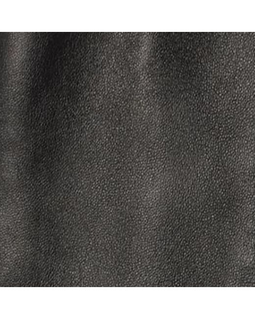 Burberry Black Leather Tapered Trousers