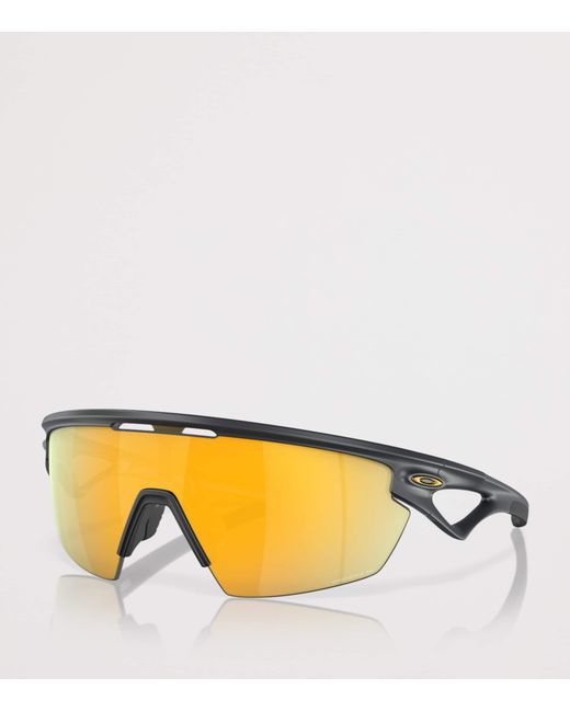 Oakley Yellow Sphaera Shield Sunglasses