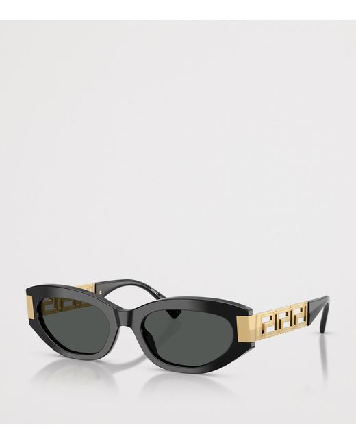 Versace Black Acetate Ve4501 Cat Eye Sunglasses