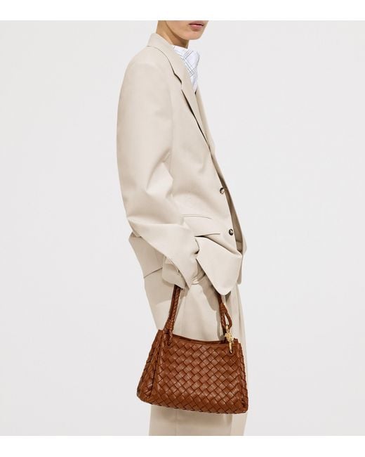 Bottega Veneta Brown Leather Parachute Shoulder Bag