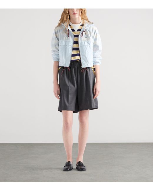 Prada Blue Re-Nylon Blouson Jacket