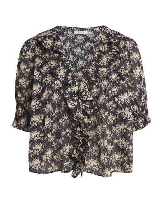 Doen Black Organic Cotton Henri Blouse