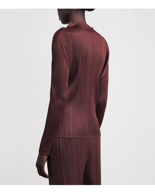 Pleats Please Issey Miyake Purple January Monthly Colours Top