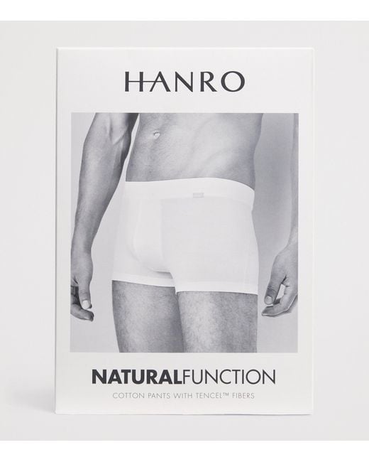 Hanro White Natural Function Trunks for men