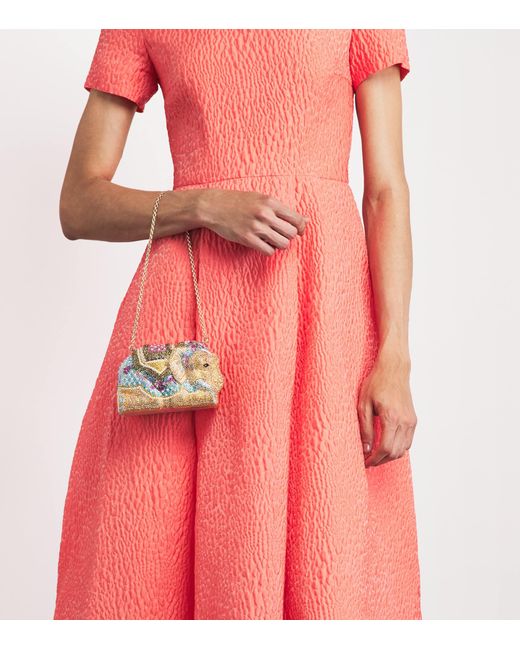 Judith Leiber Multicolor Embellished Elephant Clutch Bag