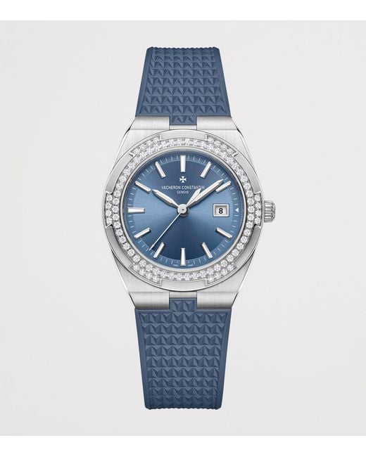 Vacheron Constantin Blue Stainless Steel Overseas Watch