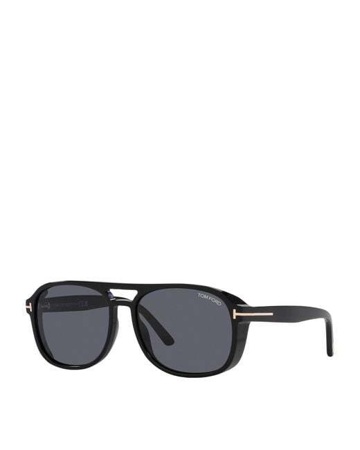 Tom Ford Black Rosco Aviator Sunglasses for men