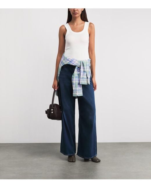 Rag & Bone White The Essential Rib Tank Top