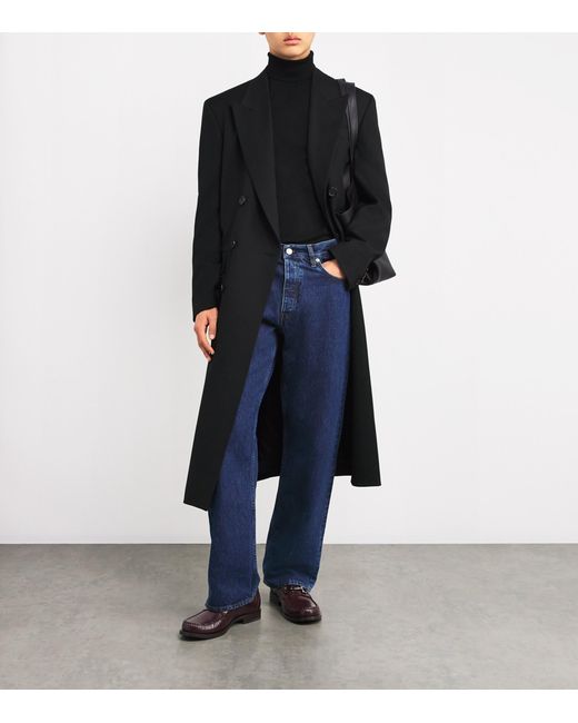 Sandro Black Wool Rollneck Sweater for men
