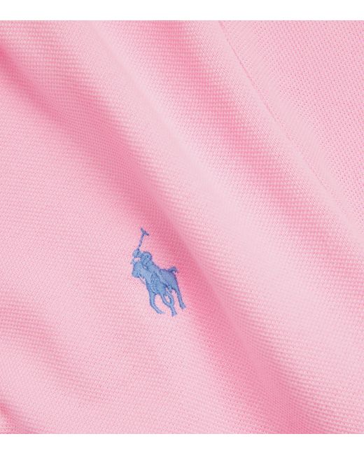 Polo Ralph Lauren Pink Cotton Mesh Slim-Fit Polo Shirt for men