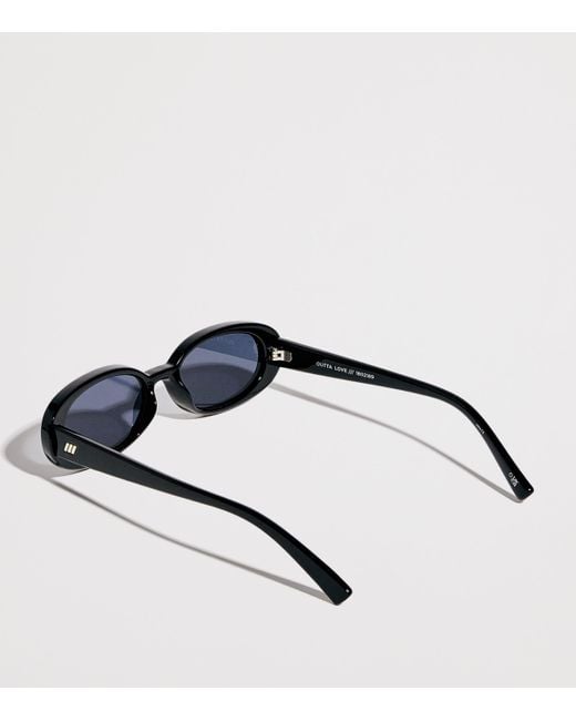 Le Specs Blue Oval Outta Love Sunglasses