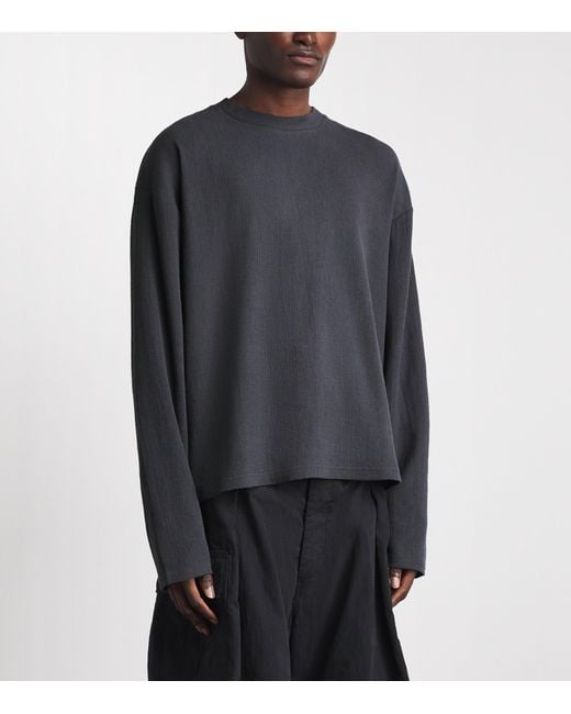 Won Hundred Blue Cotton Steven Long-Sleeve T-Shirt for men
