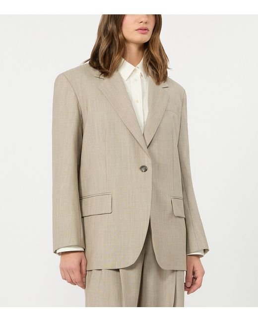 Weekend by Maxmara Natural Virgin Wool Blazer