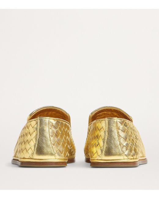 Bottega Veneta Yellow Lambskin Sunday Slippers