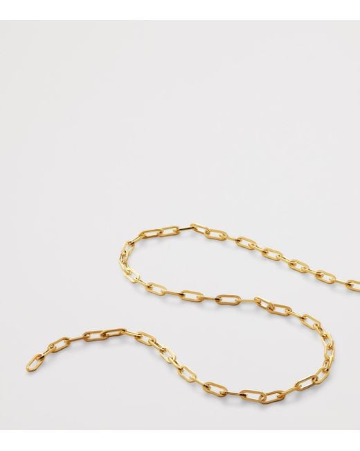 Monica Vinader Metallic Vermeil Paperclip Chain Necklace