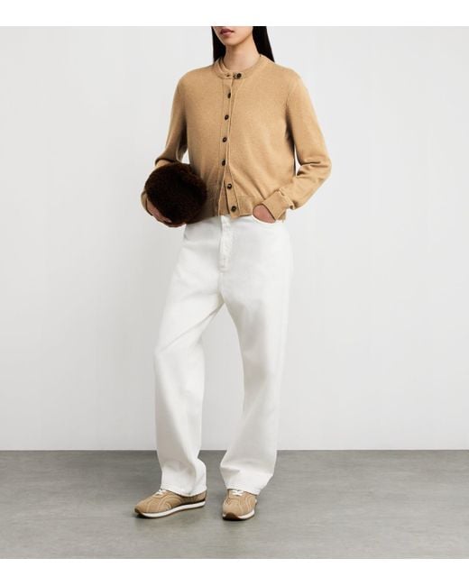 Johnstons Natural Cashmere Classic Cardigan