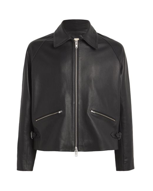 sunflower Black Triumph Leather Jacket for men
