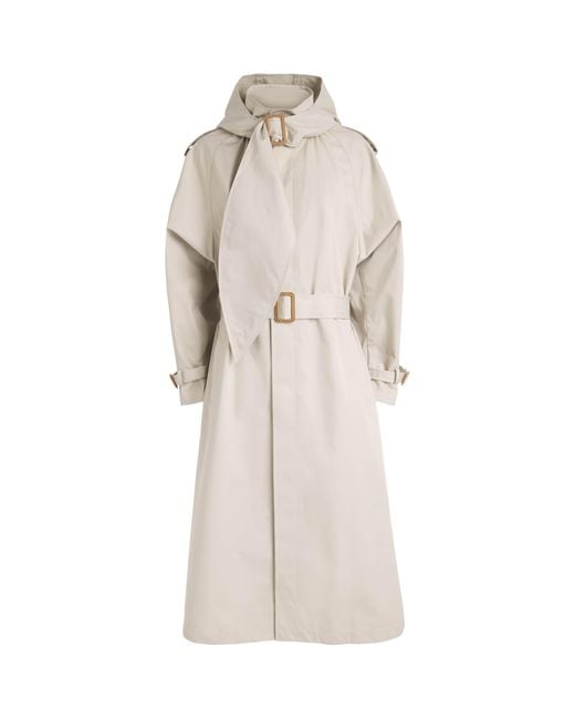 Polo Ralph Lauren Natural Scarf Hooded Trench Coat