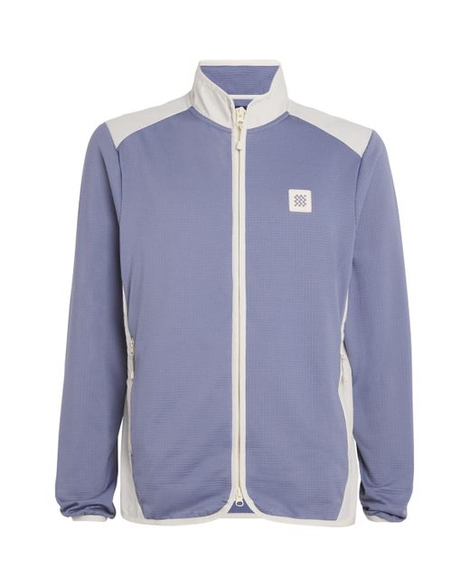 Manors Blue Fleece Hybrid Golf Jacket for men