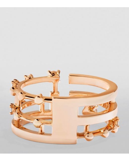 Marli New York Metallic And Diamond Avenues Ring
