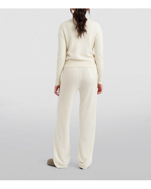 Chinti & Parker White Cashmere Cropped Sweater
