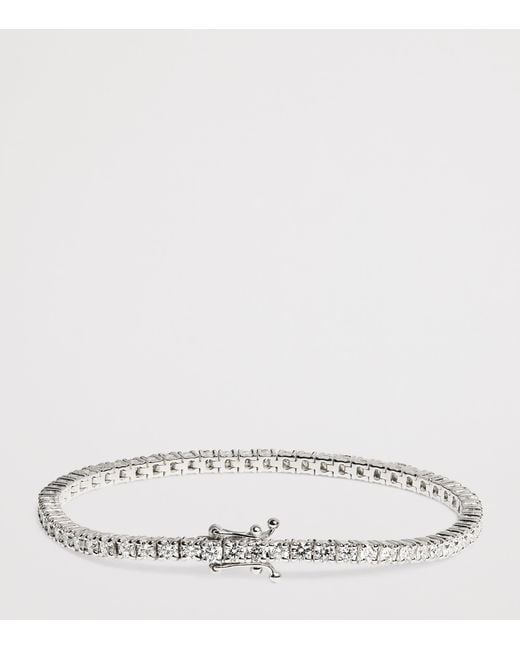 Harrods White And Diamond Tennis Bracelet