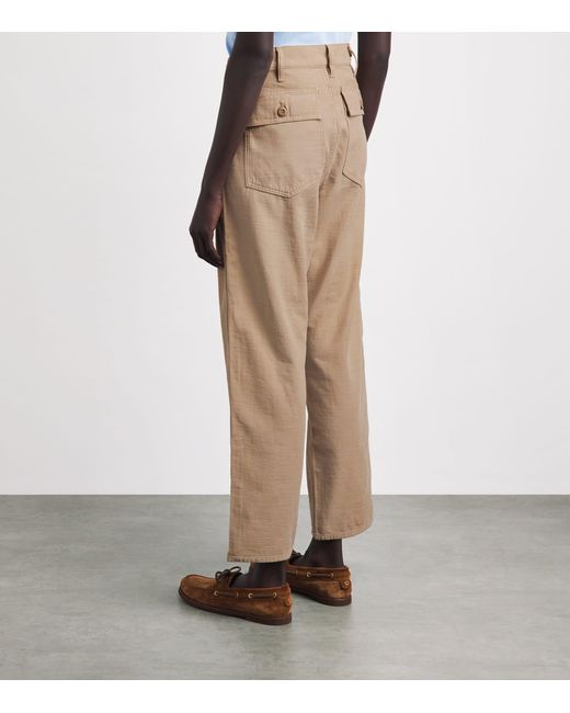 Polo Ralph Lauren Natural Cotton Cropped Trousers