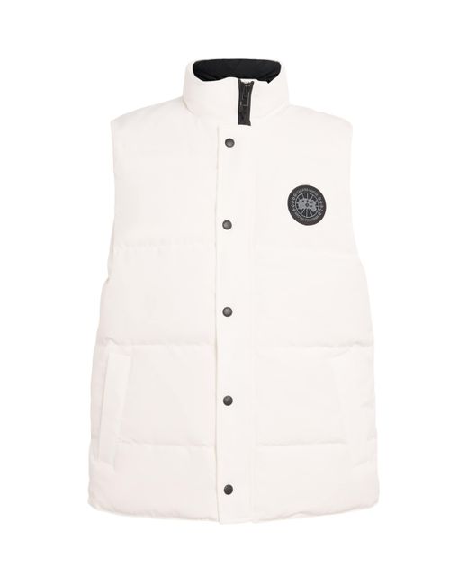 Canada Goose White Down Label Garson Gilet for men