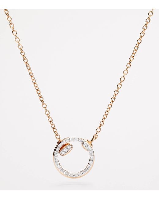 Pomellato Metallic And Diamond Together Necklace