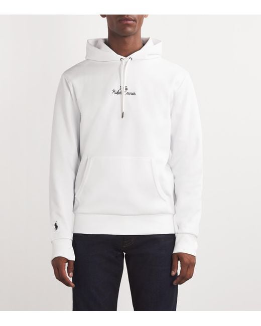 Polo Ralph Lauren White Chain Logo Hoodie for men