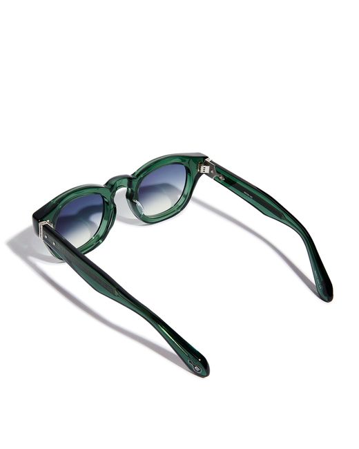 Matsuda Green Tinted Round Sunglasses for men