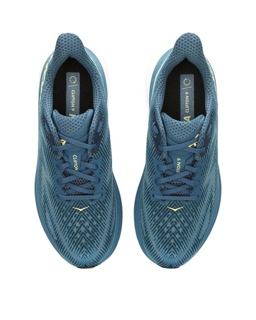 Hoka One One Blue Clifton 9 Running Sneakers for men