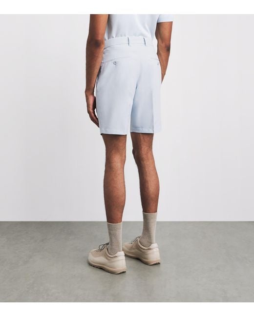 J.Lindeberg White Mitch Tailored Shorts for men