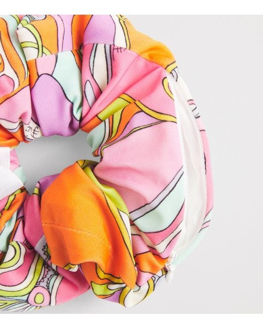 Emilio Pucci Multicolor Orchidee Scrunchie