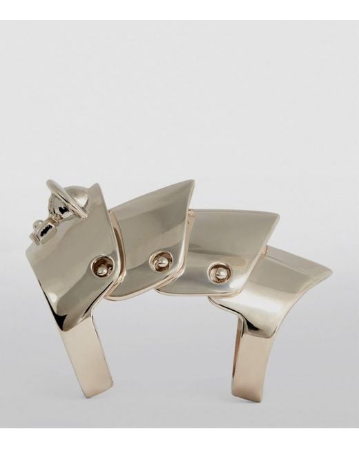 Vivienne Westwood Natural Sterling Armour Ring for men