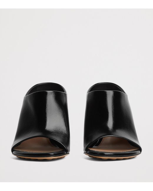 Bottega Veneta Black Leather Rana Mules 90