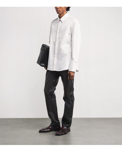 424 White Cotton Logo Shirt for men