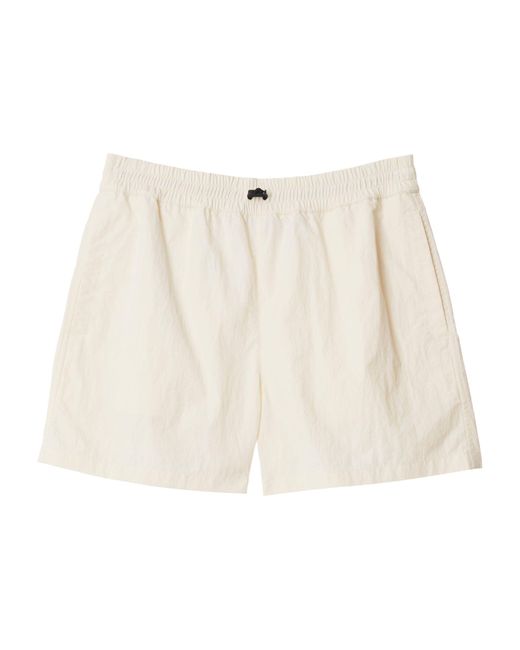 Burberry Natural Embroidered-ekd Shorts