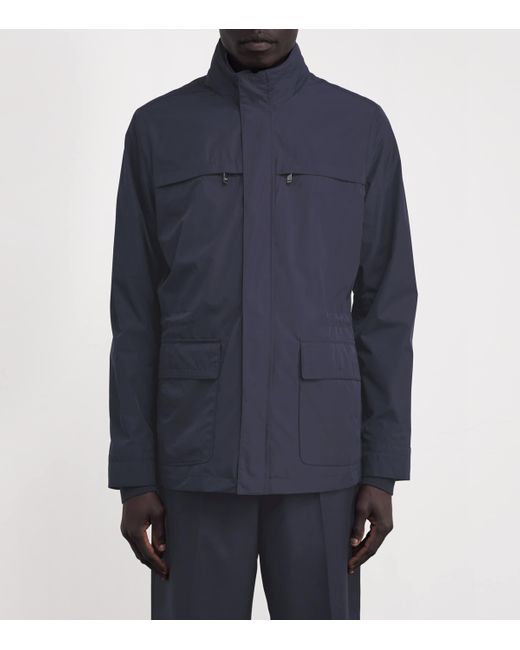 Pal Zileri Blue Technical Field Jacket for men
