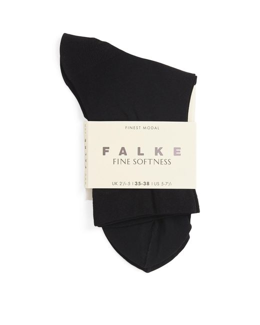 Falke Black Fine Softness Socks