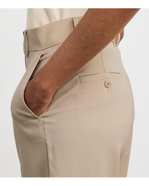 Weekend by Maxmara Natural Virgin Wool Tailored Trousers
